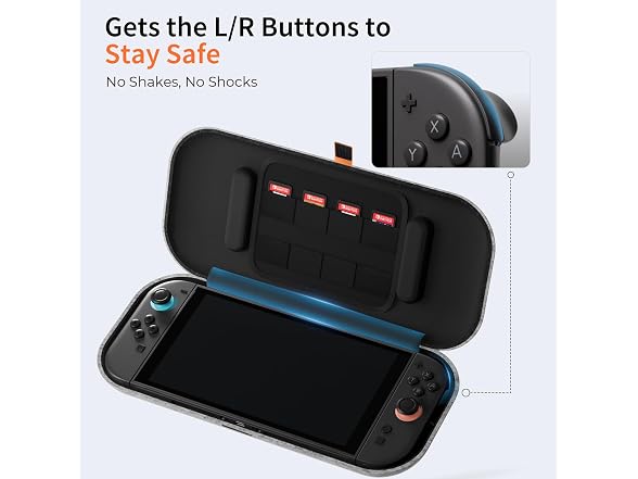 COOWPS Light Grey Nintendo Switch 2 Case