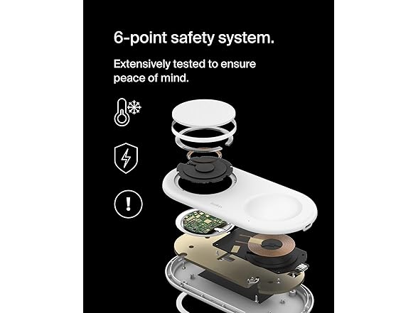 Belkin 3-in-1 Qi2 15W MagSafe Wireless Charging Pad