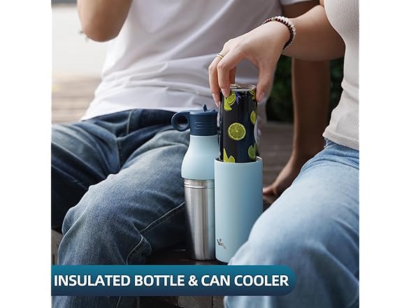 Stainless Steel Water Bottle with Straw Macaron Green