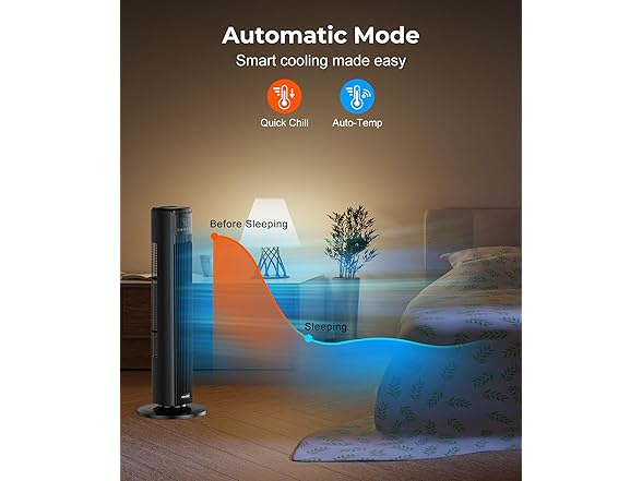 Tower Fan - 4 Speed 90° Oscillating