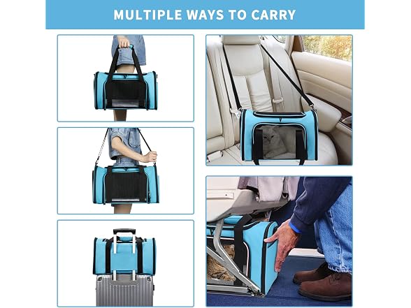 Helcb Pnimaund Pet Carrier Airline Soft Cat Carriers