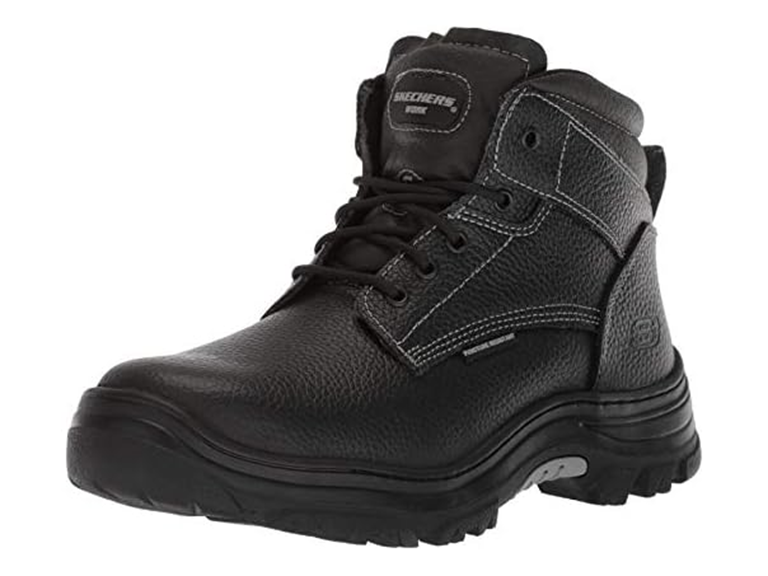 Skechers Men's Burgin-Tarlac Industrial Boot, Black, 14 Wide