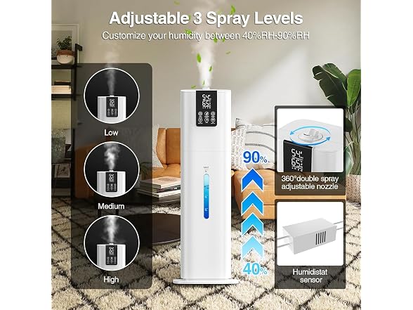 Honovos 8L Smart Top Fill Humidifier