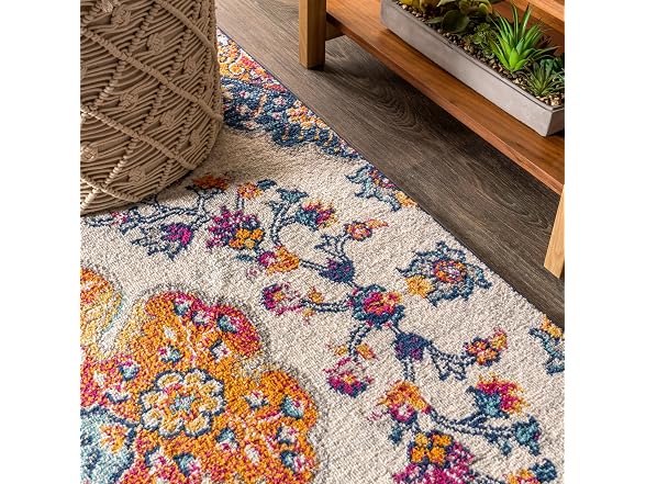 JONATHAN Y Boho Vintage Rug 8x10 Blue