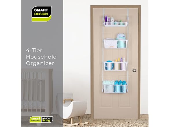 Smart Design 4 Tier Over-the-Door Organizer for Storage - Gallery 8