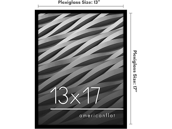 Americanflat 13x17 Picture Frame- Black