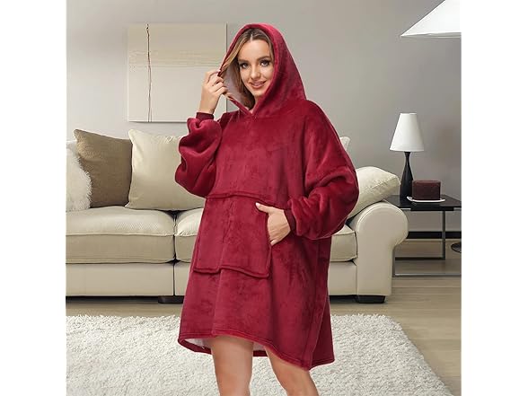 Trrsin Blanket Hoodie,Oversized Blanket Sweater