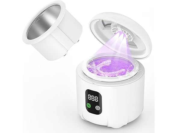 Ultrasonic Retainer Cleaner 25W White