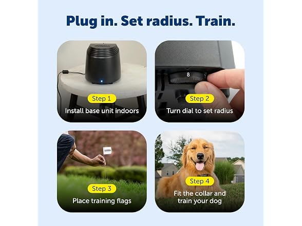 PetSafe Stay & Play Compact Wireless Dog Fence, Up to 3/4 Acre