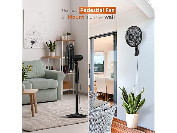 Comfort Zone Smart Oscillating Stand Fan