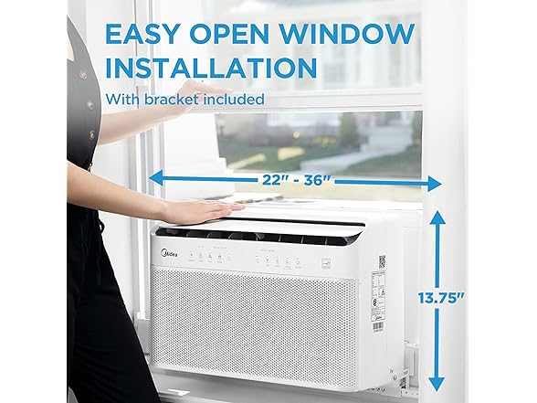 Midea MAW12V1QWT U-Shaped Window AC