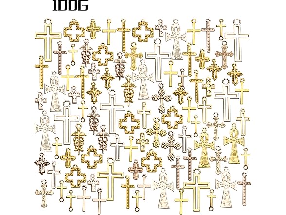 BronaGrand Golden Cross Charms Assorted