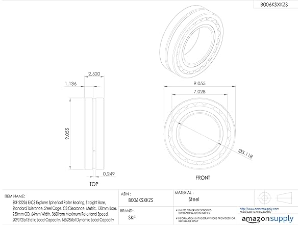 SKF 22216 E/C3 Explorer Spherical Roller