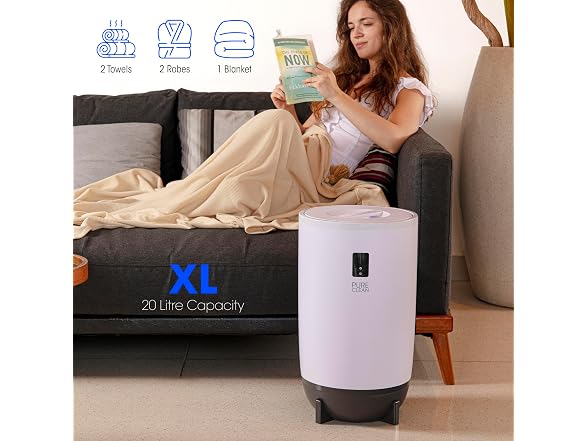 PureClean Towel Warmer Bucket, Portable