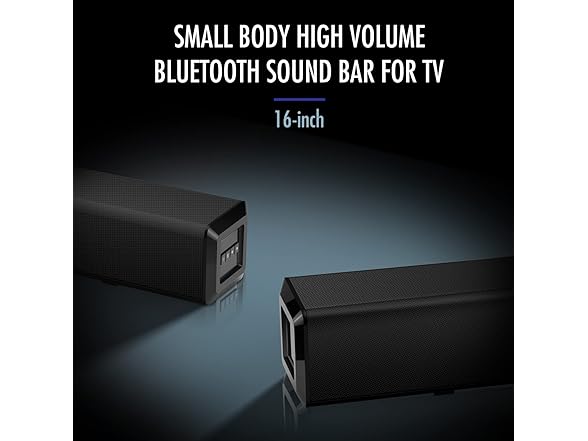 Wohome Small Sound Bars for TV, 50W 16-Inch Ultra Slim Mini  (Open Box)