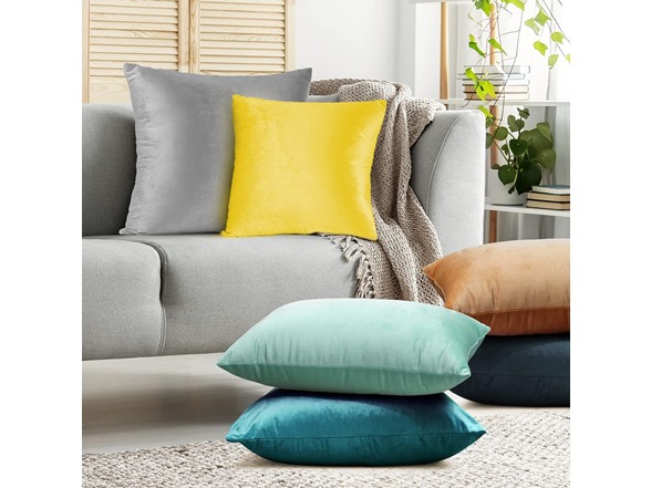 Nestl Euro Pillow Covers Cozy Velvet 26"