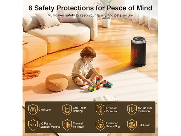 ZAFRO ZAFRO Space HeaterUltra Quiet Portable