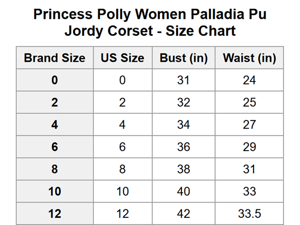 Princess Polly Women Palladia Pu Jordy Corset