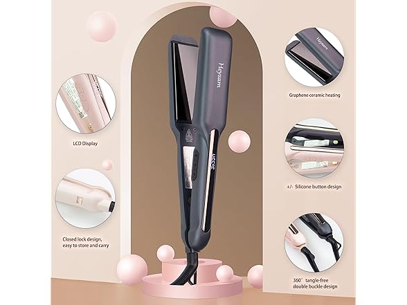 Heysam Flat Iron for Thick Hair
