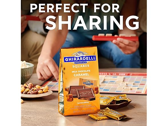 Ghirardelli Milk Choc Caramel Squares 13oz