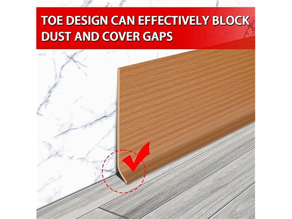 FONUNO FONUNO Vinyl Wall Base Baseboard Moldin