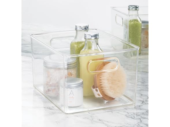 iDesign Stackable Plastic Bathroom Storage Handles-4Pk