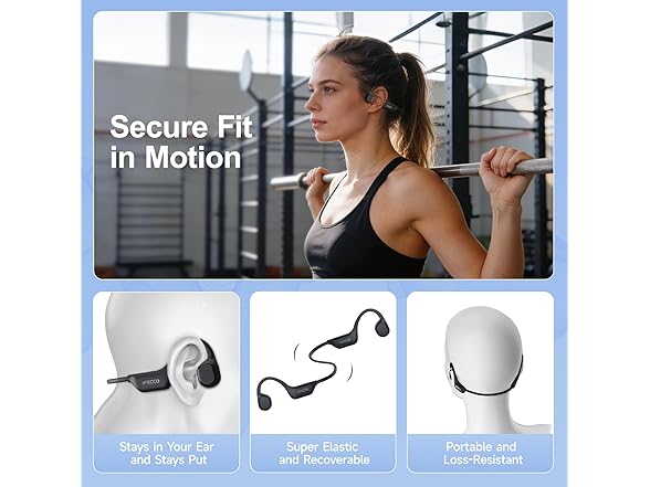 Bone Conduction Headphones Bluetooth 6.0