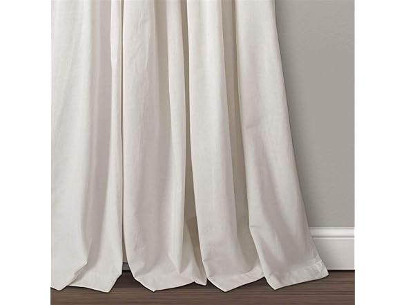 Lush Decor Linen Button Window Curtain P