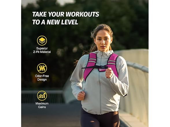 Zelus Pink Weighted Vest 10lb