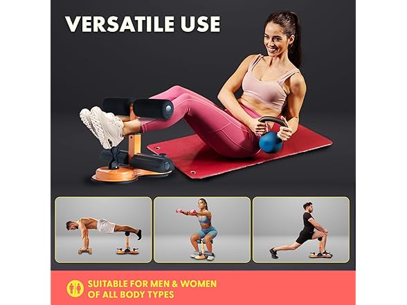 SQUATZ Portable Sit Up Bar Floor Holder
