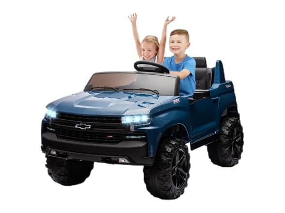 Kids Electric Ride on Car 2-Seater Truck,Blue