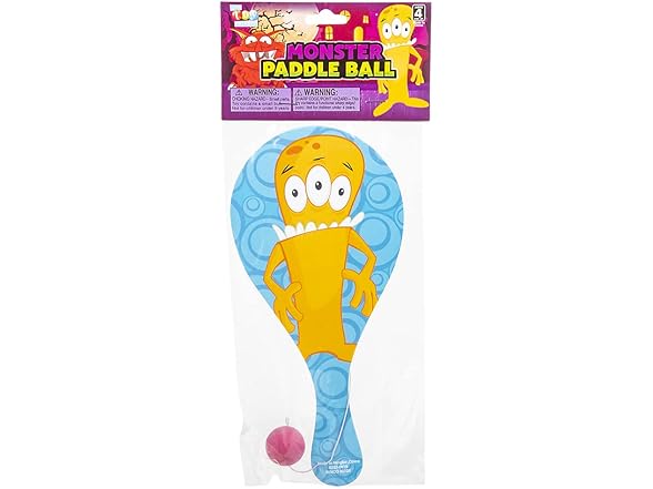 Novelty 9" Monster Paddle Balls