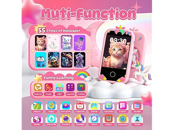 Uckqui Kids Smart Phone for Girls