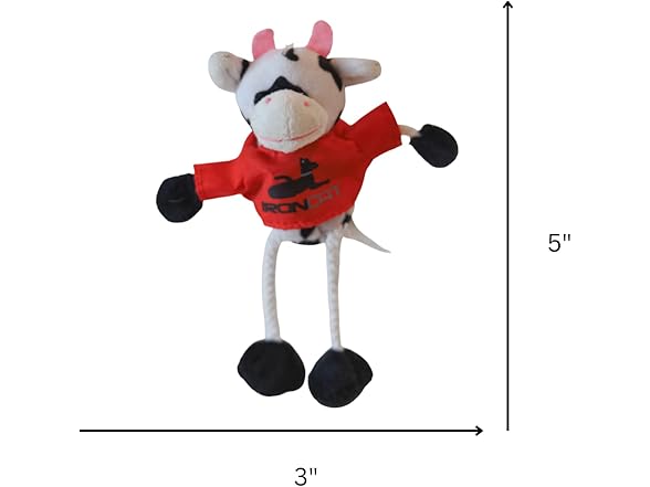 Steel Dog Cat Pasture Pal Cow Toy with Catnip