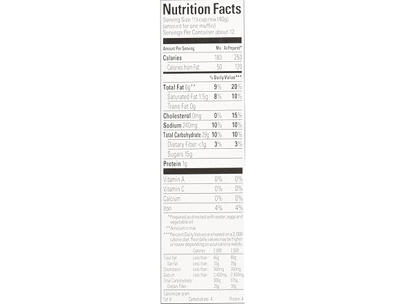 Krusteaz, Banana Nut Muffin Mix, 15.4 oz Box