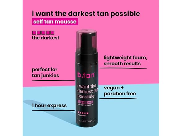 b.tan Ultra Dark Self Tanner Mousse I