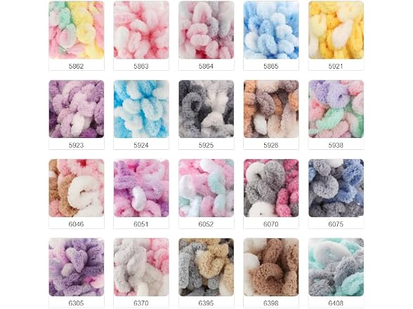 Alize Puffy Color Baby Blanket Yarn Knit 6075