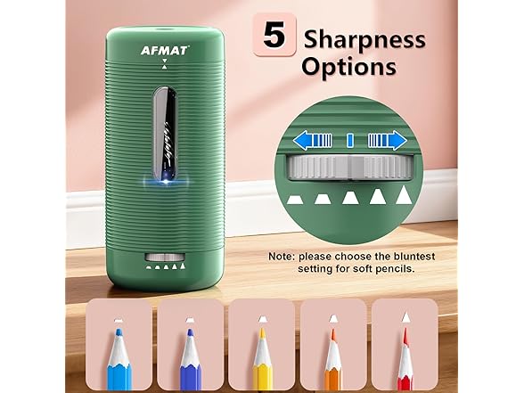 Green Automatic Pencil Sharpener