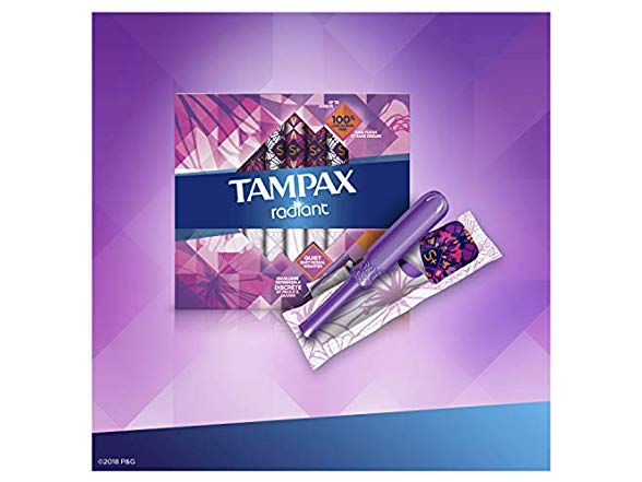 Tampax Radiant Plastic Tampons