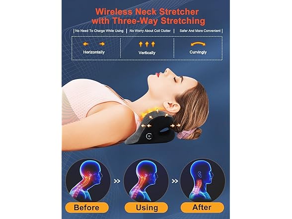 Upalled Wireless Heated Neck Stretcher
