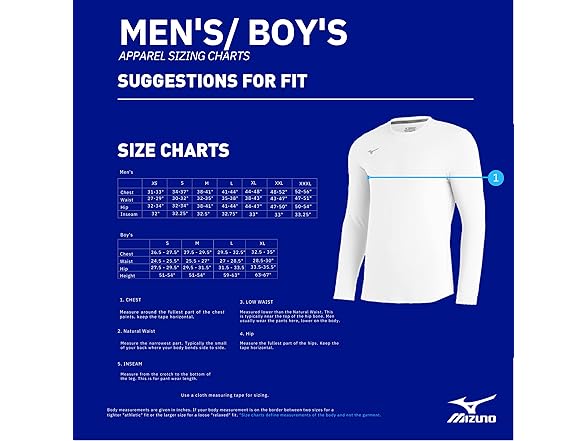 Mizuno Men's Comp Diamond Long sleeve Crew (S)