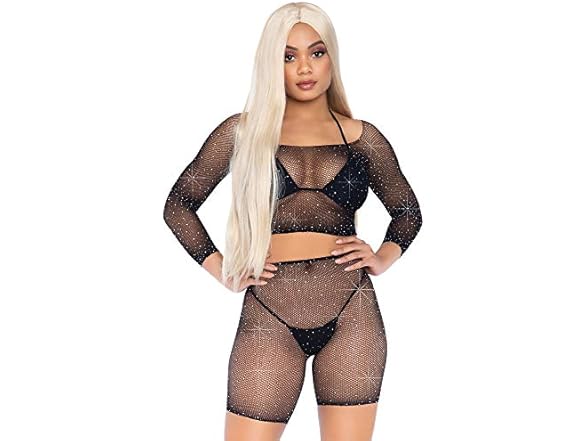 Leg Avenue Costume, Black, O/S