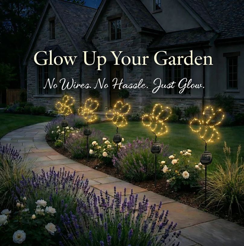 Touch Of ECO Solar Powered LED Garden Stake - Bee - Gallery 20