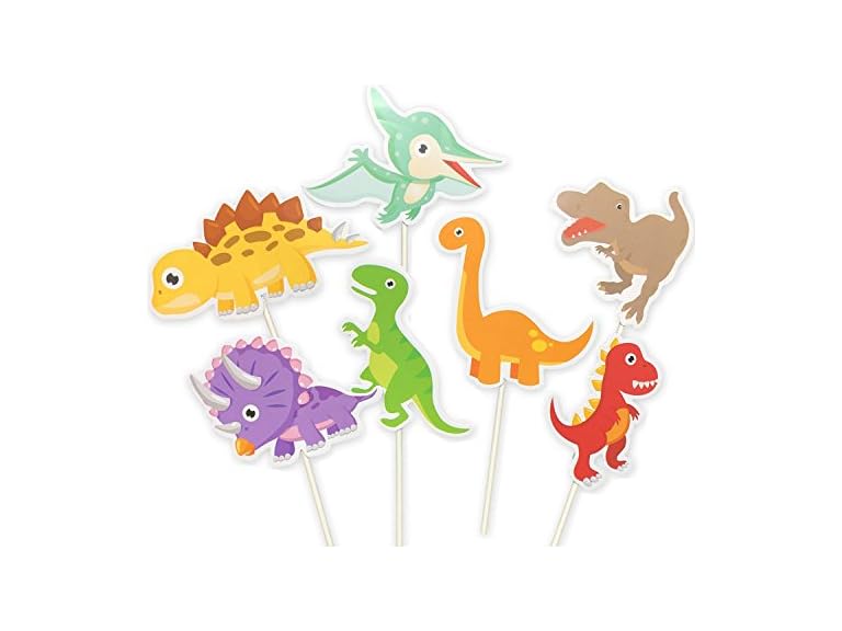 ALISSAR Baby Dinosaur Cupcake Toppers