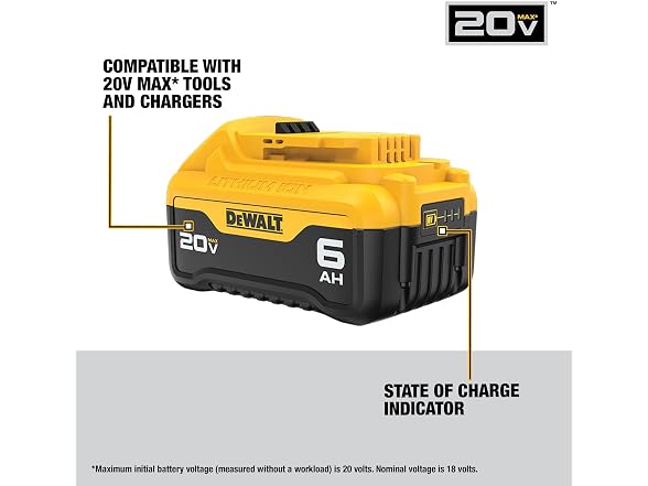 Dewalt DCB206-2 20V MAX XR Battery 6 Ah