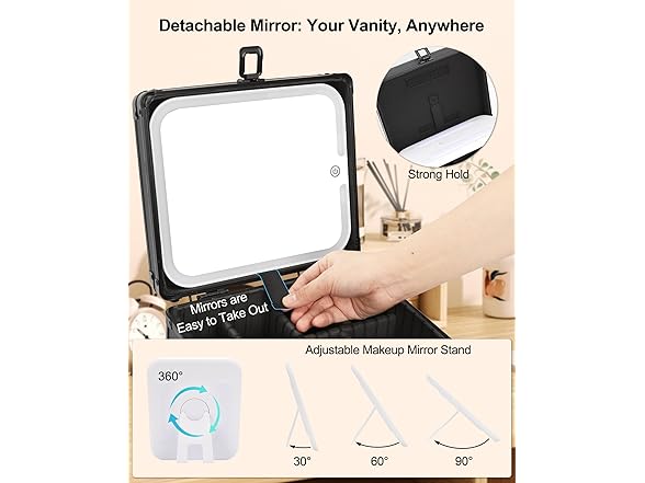 TanTo Makeup Box with LED Mirror