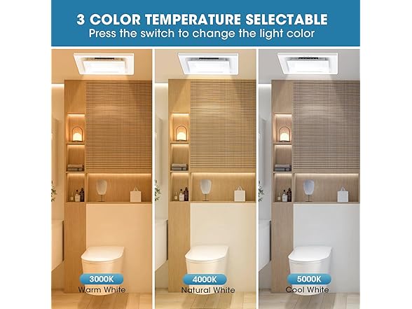 Bathroom Exhaust Fan with Light
