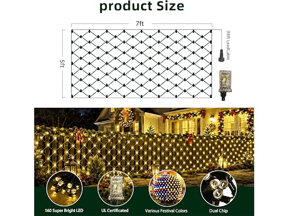 Forlivese Christmas Net Lights