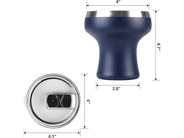 Olympia Tools Vacuum Insulated Stainless Steel Martini Glass, Set of 4