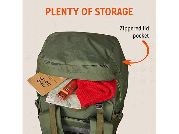 Kelty Asher Backpack (65L Winter Moss)
